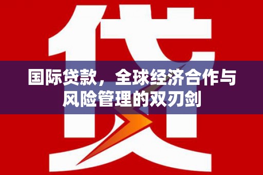 岷县国际贷款，全球经济合作与风险管理的双刃剑