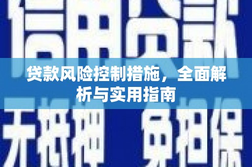 岷县贷款风险控制措施，全面解析与实用指南