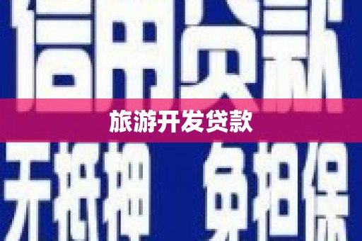 岷县旅游开发贷款