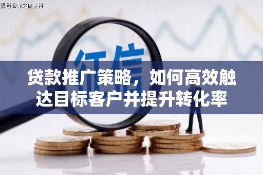 岷县贷款推广策略，如何高效触达目标客户并提升转化率