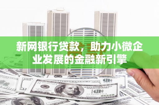 岷县新网银行贷款，助力小微企业发展的金融新引擎