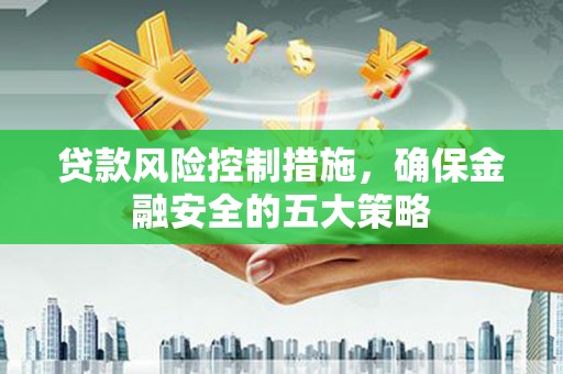 岷县贷款风险控制措施，确保金融安全的五大策略