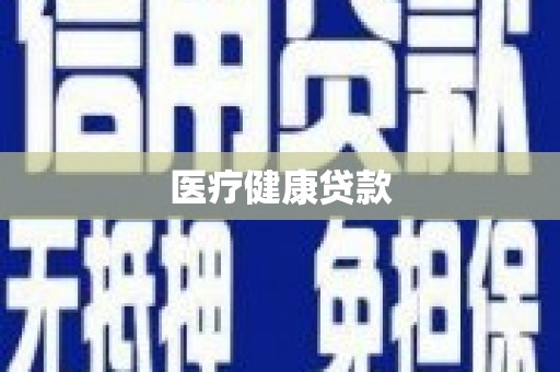 岷县医疗健康贷款