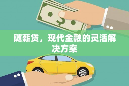 岷县随薪贷，现代金融的灵活解决方案