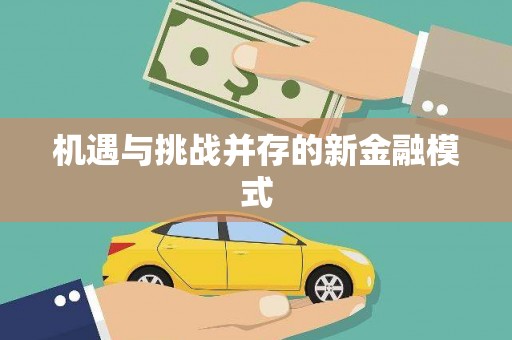 岷县机遇与挑战并存的新金融模式