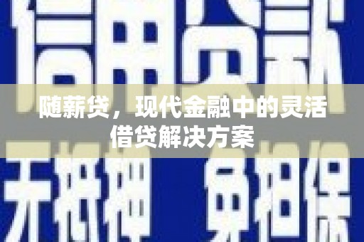岷县随薪贷，现代金融中的灵活借贷解决方案