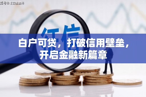 岷县白户可贷，打破信用壁垒，开启金融新篇章