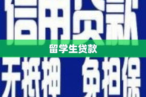 岷县留学生贷款