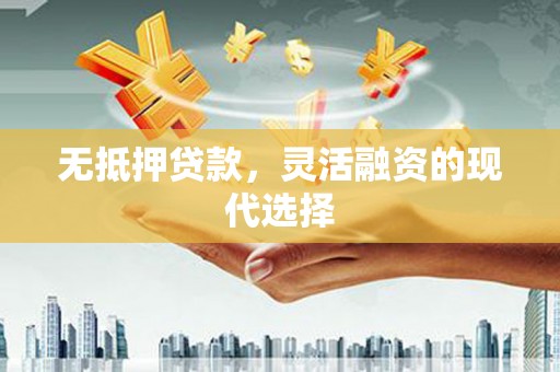 岷县无抵押贷款，灵活融资的现代选择