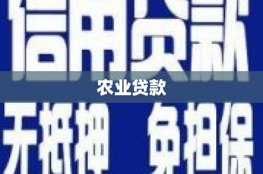 岷县农业贷款