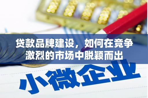 岷县贷款品牌建设，如何在竞争激烈的市场中脱颖而出