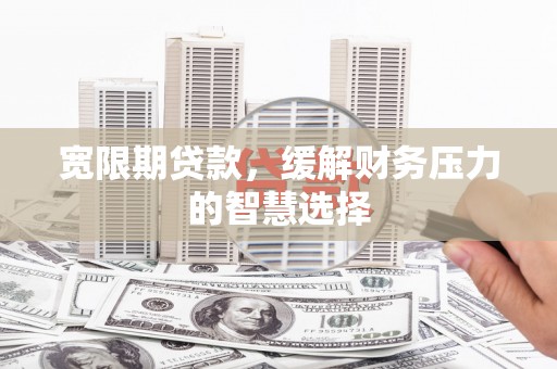 岷县宽限期贷款，缓解财务压力的智慧选择
