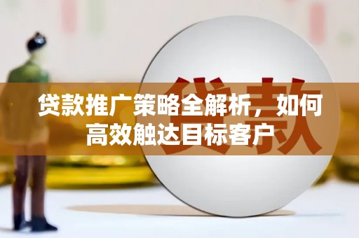 岷县贷款推广策略全解析，如何高效触达目标客户