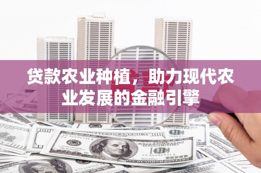 岷县贷款农业种植，助力现代农业发展的金融引擎