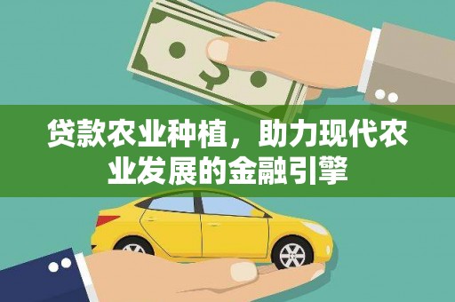 岷县贷款农业种植，助力现代农业发展的金融引擎