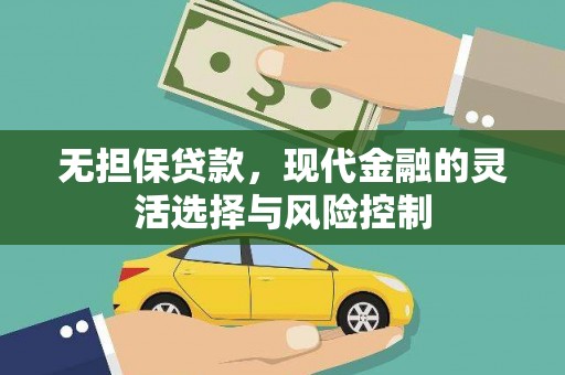 岷县无担保贷款，现代金融的灵活选择与风险控制
