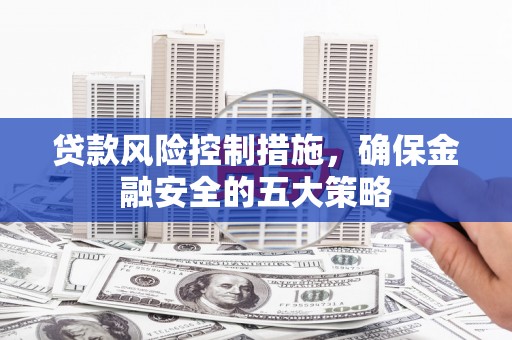 岷县贷款风险控制措施，确保金融安全的五大策略