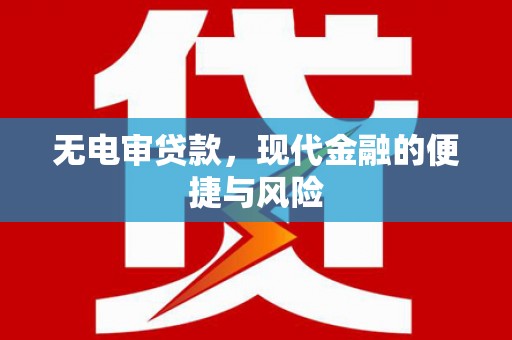 岷县无电审贷款，现代金融的便捷与风险