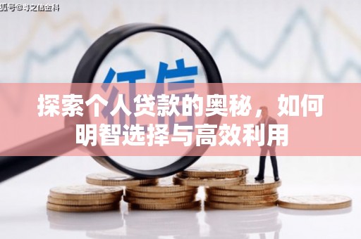 岷县探索个人贷款的奥秘，如何明智选择与高效利用