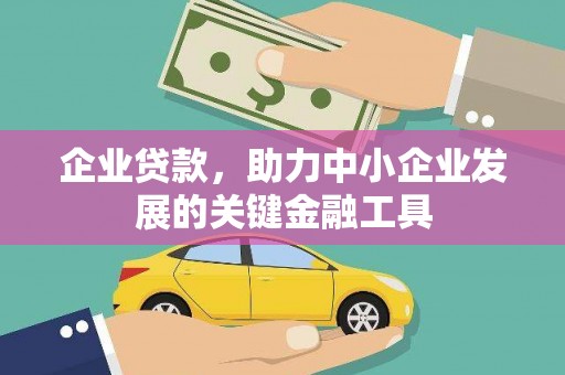 岷县企业贷款，助力中小企业发展的关键金融工具