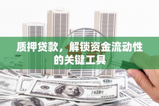 岷县质押贷款，解锁资金流动性的关键工具