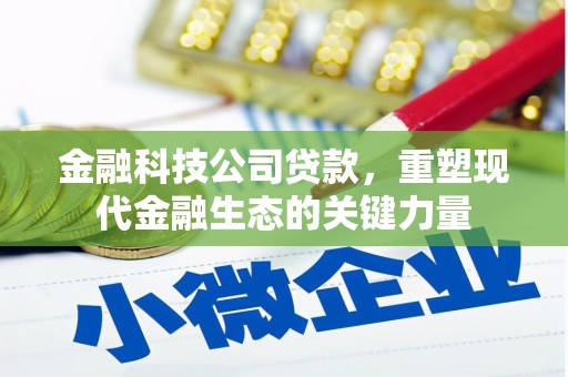 岷县金融科技公司贷款，重塑现代金融生态的关键力量