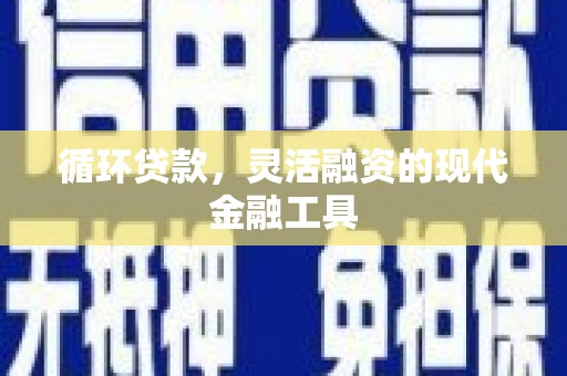 岷县循环贷款，灵活融资的现代金融工具