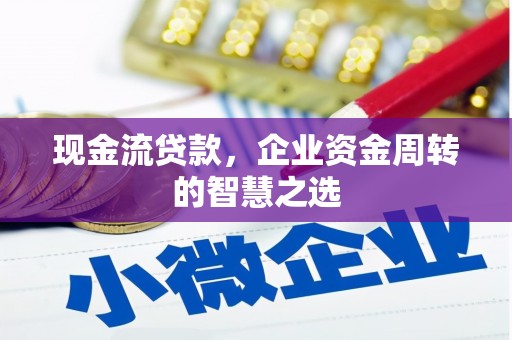 岷县现金流贷款，企业资金周转的智慧之选